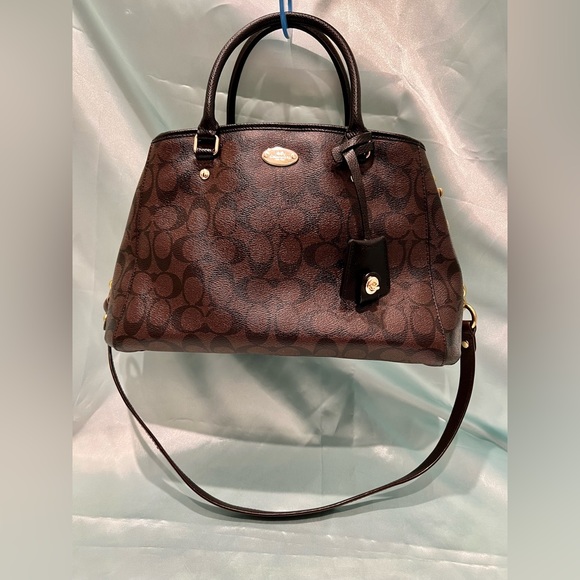 COACH - Signature Brown Leather Satchel limited edition runway Model - Picture 8 of 15